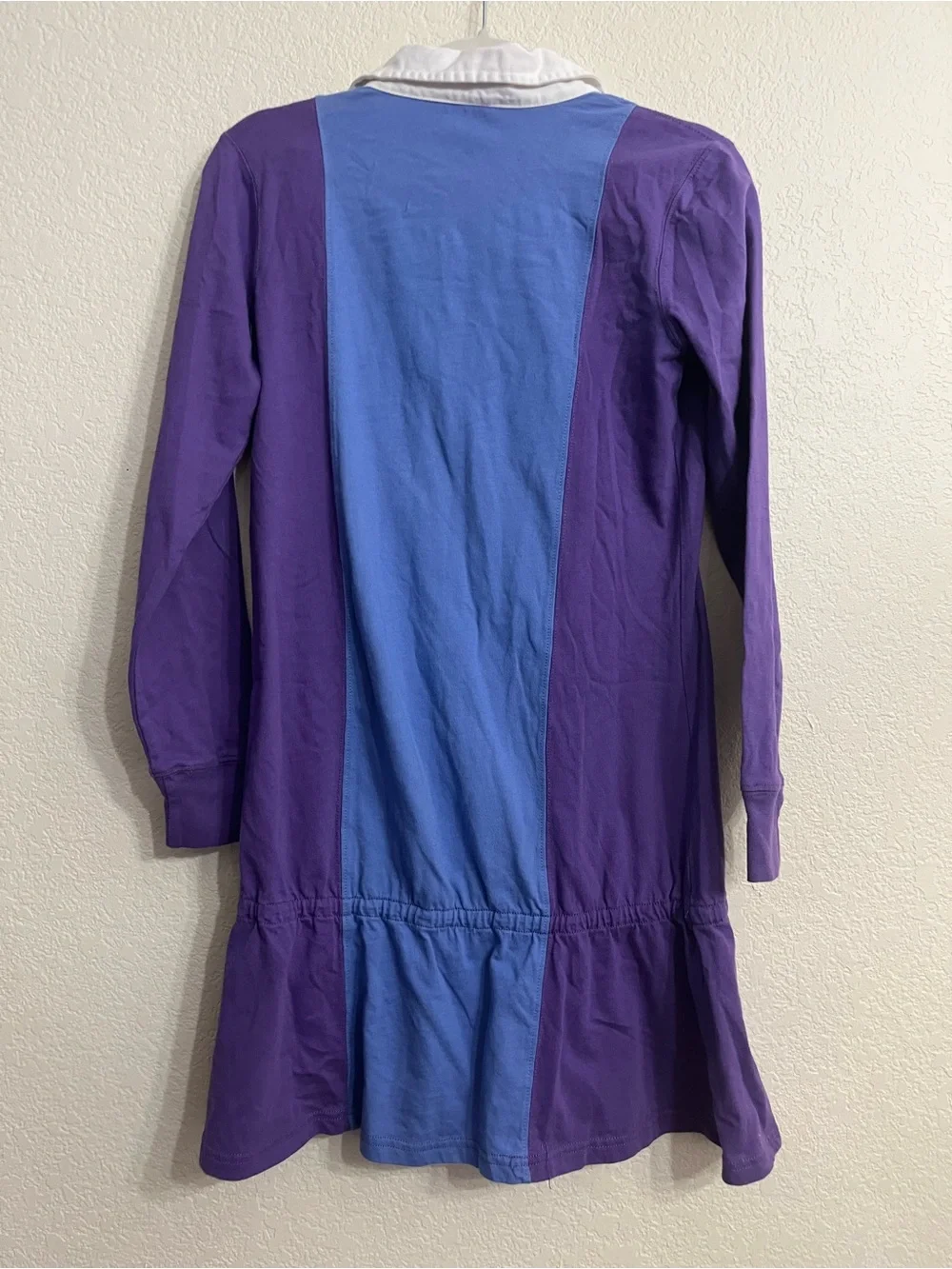 Ralph Lauren White-Collar Blue Rugby Shirt Dress